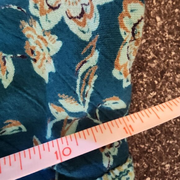 Prairie Boho Cottagecore puff sleeve flowy midi dress Sz S Angie vacation - Picture 6 of 7